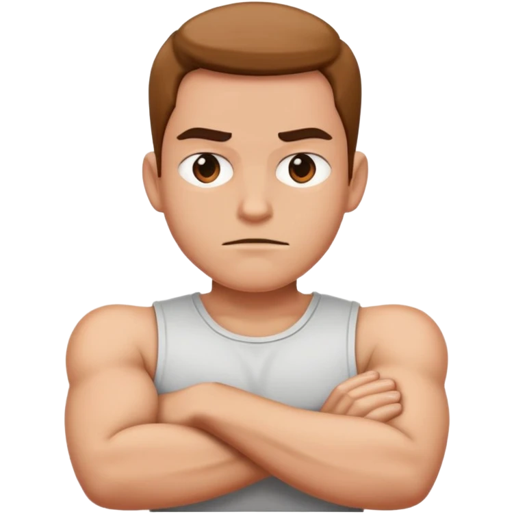 Someone mad with there arms crossed  emoji