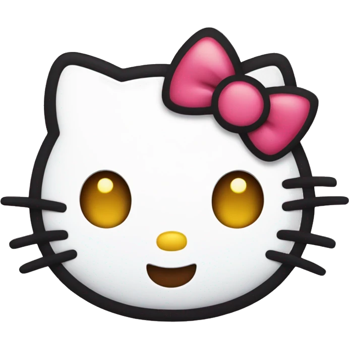 Hello kitty winking at you emoji