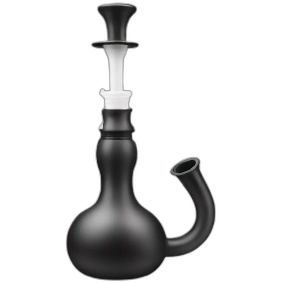 hookah blanco y negro emoji