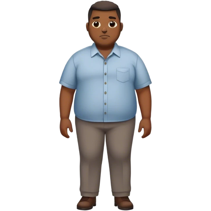 slightly overweight black man with a low fade haircut and dressed like a tech entrepeneur emoji