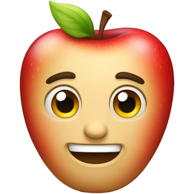 An apple emoji