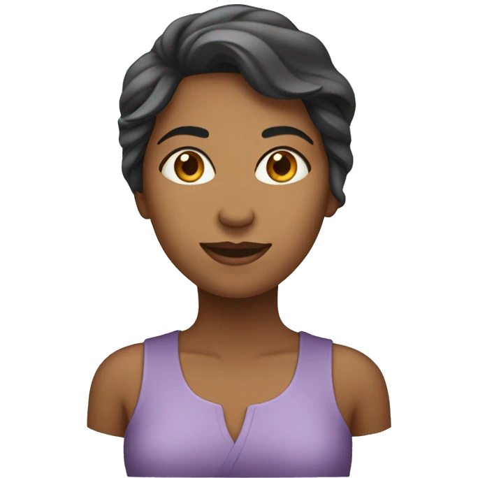 Wanita dengan serigala  emoji