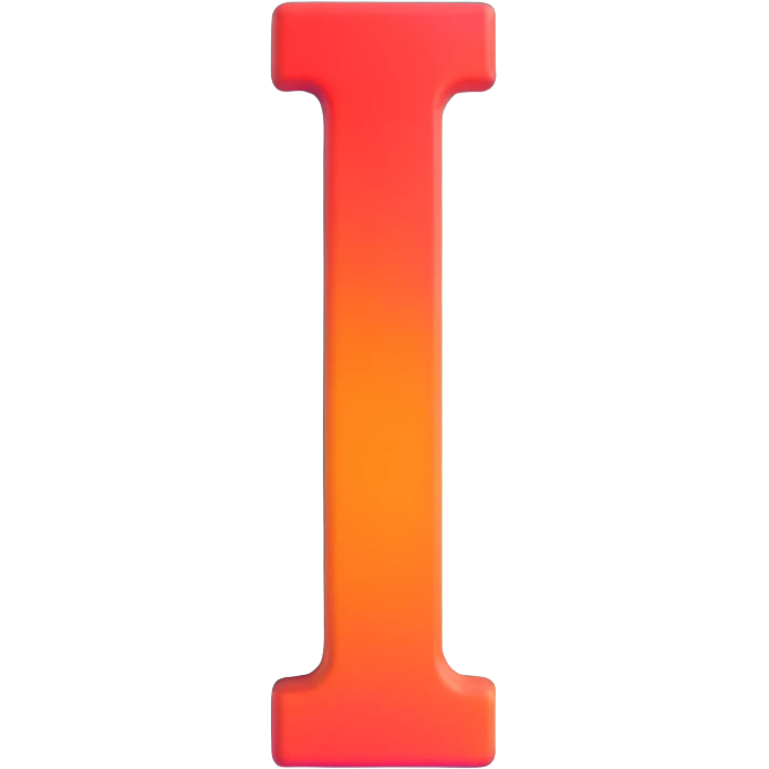 exclamation mark with red and orange gradient emoji
