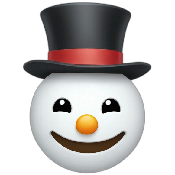 snowman head emoji