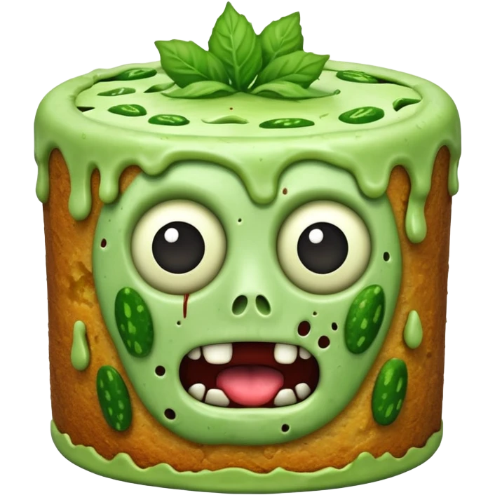 zombie cucumber cake emoji