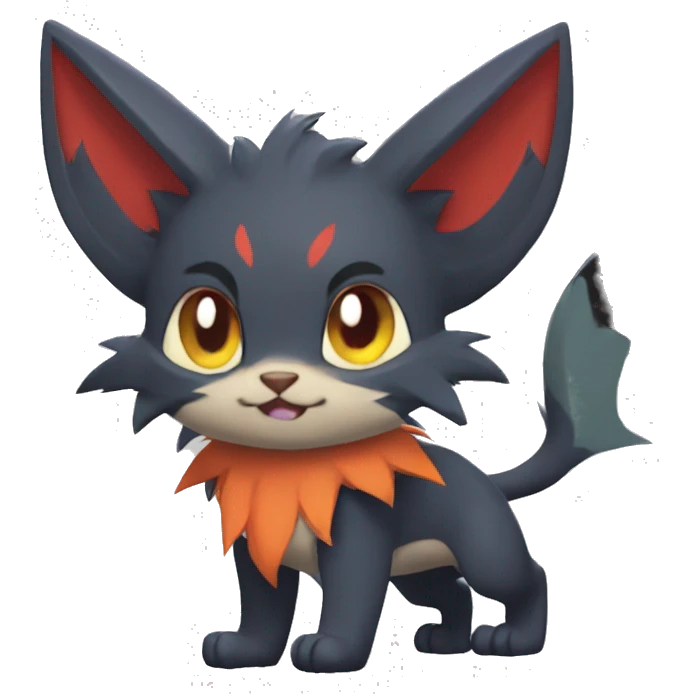 Torracat-Zoroark-Litten-Zorua-bat-cat full body emoji