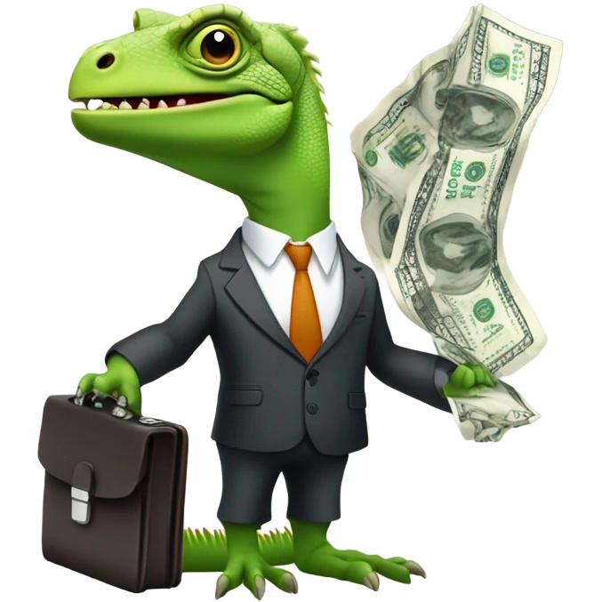 capitalist-iguana emoji