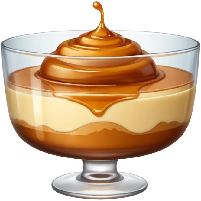 caramel pudding emoji
