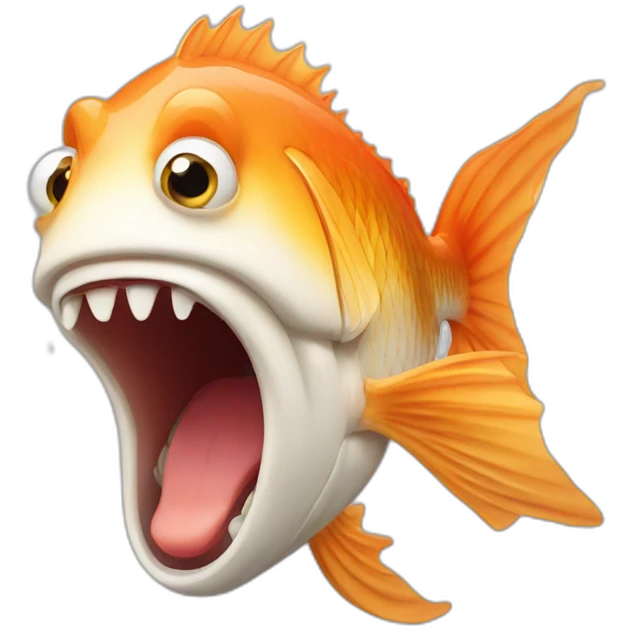 fish screaming emoji