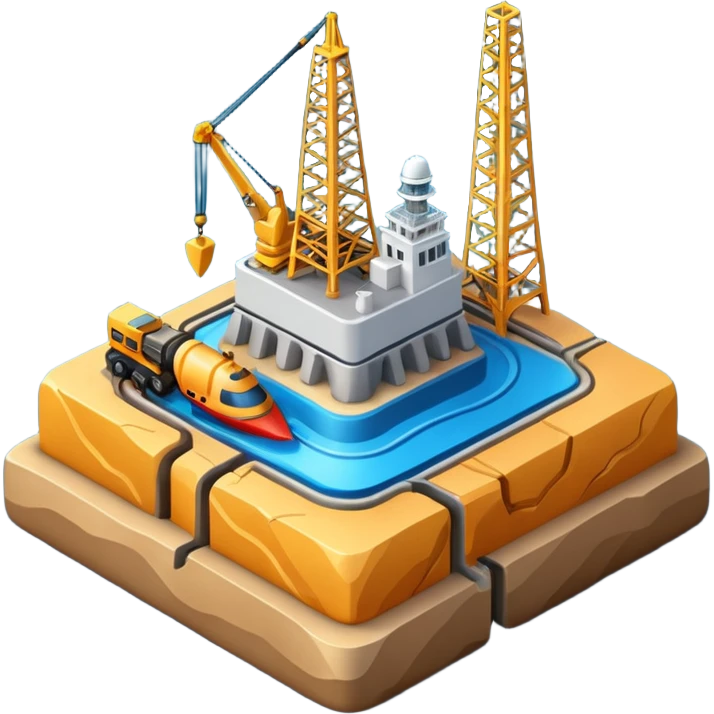 3D seismic exploration work. emoji