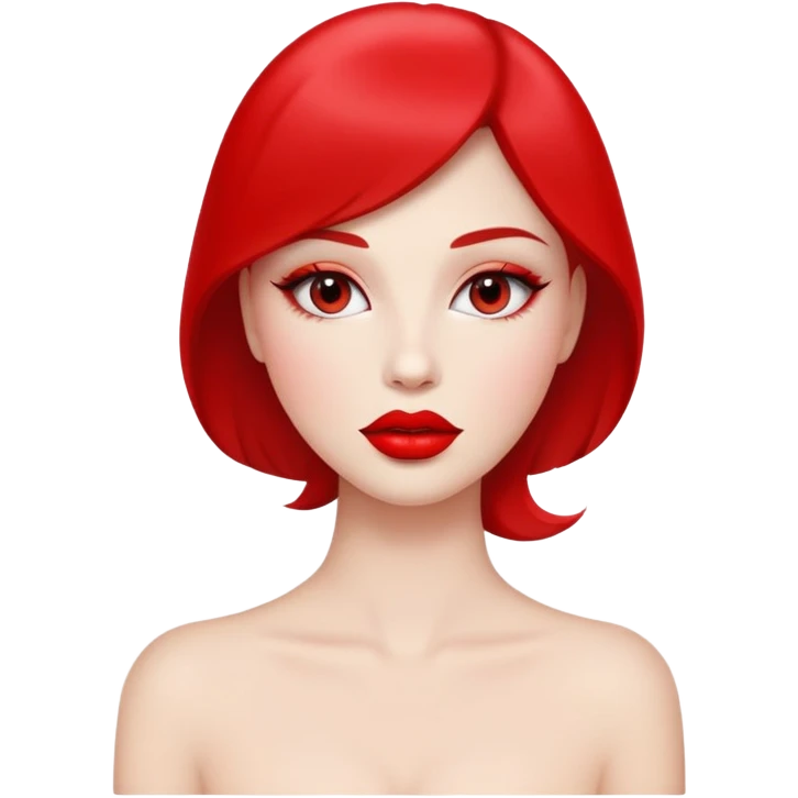  beauty in red emoji
