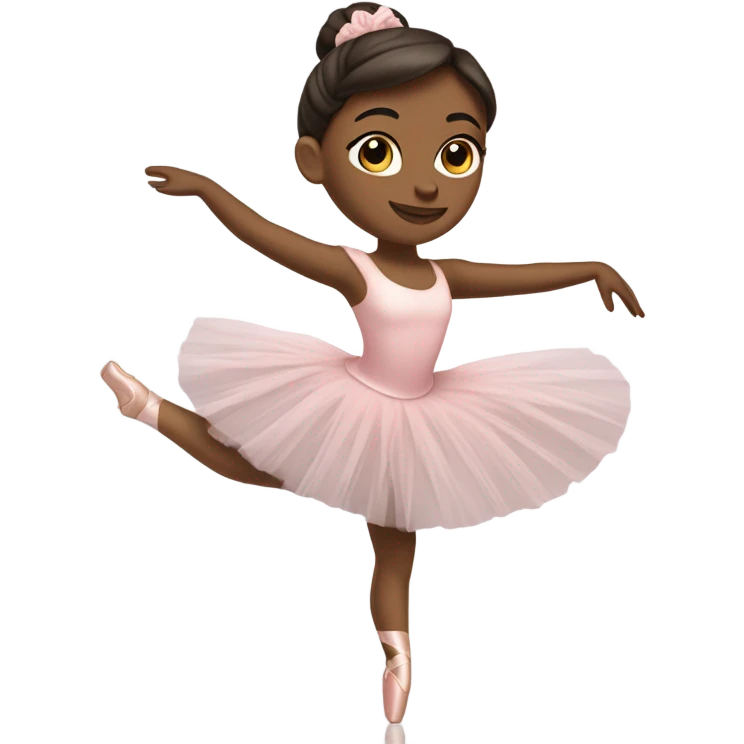 Brunette ballerina emoji