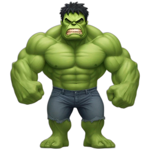 Hulk eat a car with mayo emoji