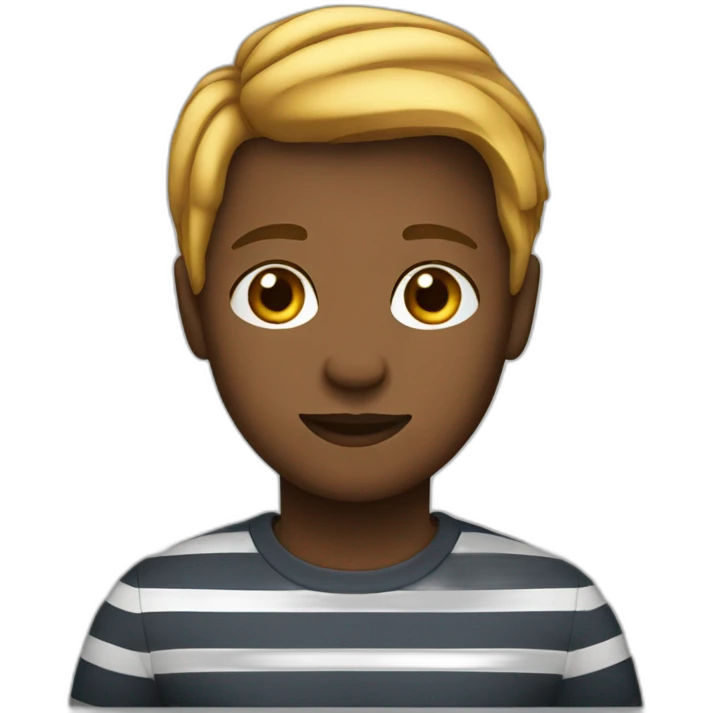 Brial Wilson with a striped shirt emoji
