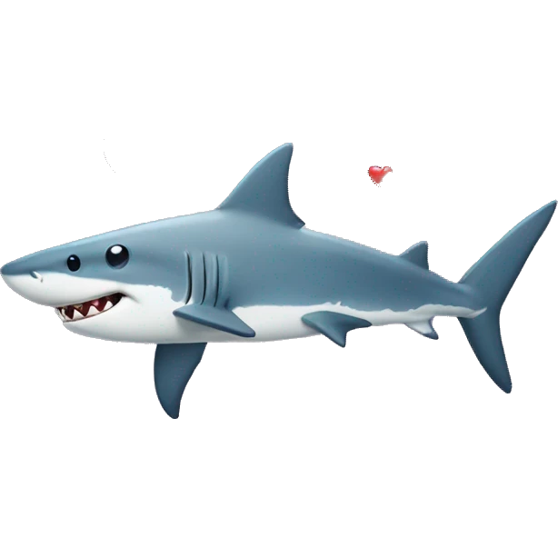 Shark love emoji
