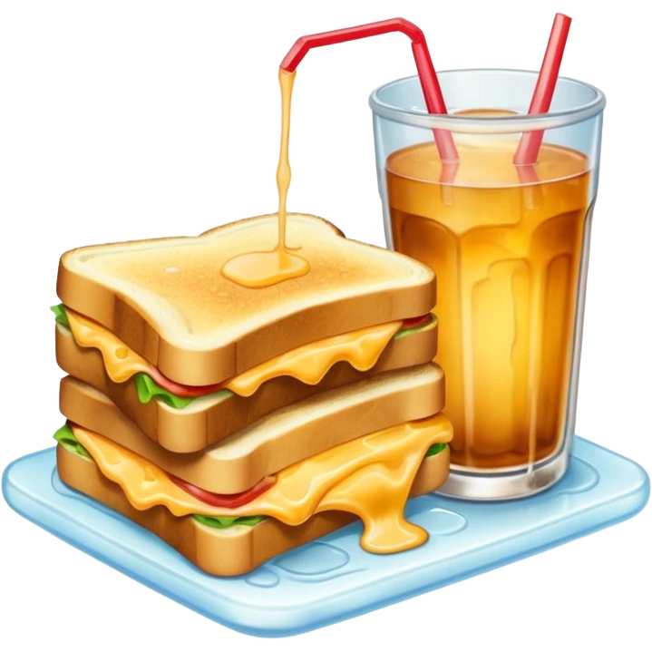 sandwiche and drink emoji