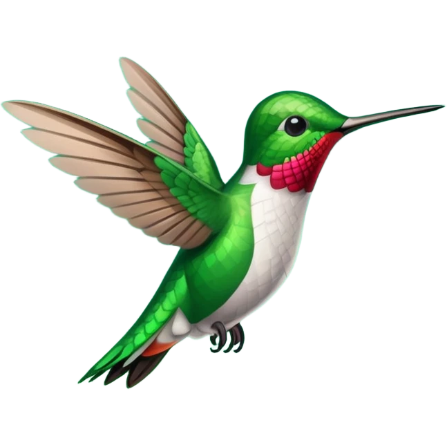 pasto y colibris emoji