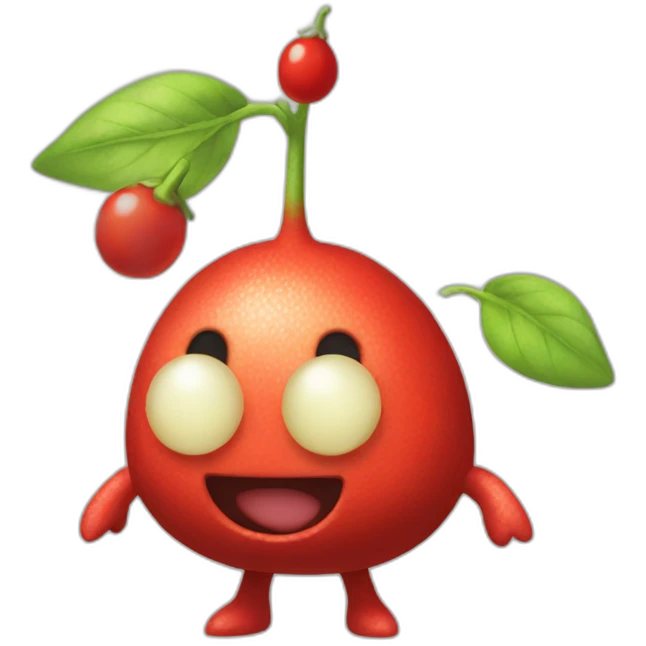 Pikmin from Nintendo apple emoji dtyle emoji
