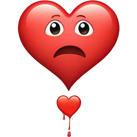 Heart with text I love you emoji