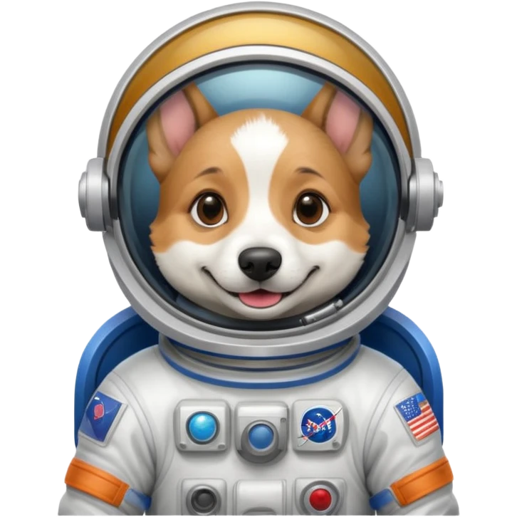 astronaut dog emoji