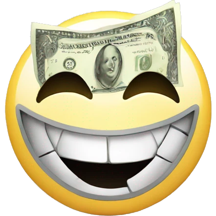 smile with money emoji