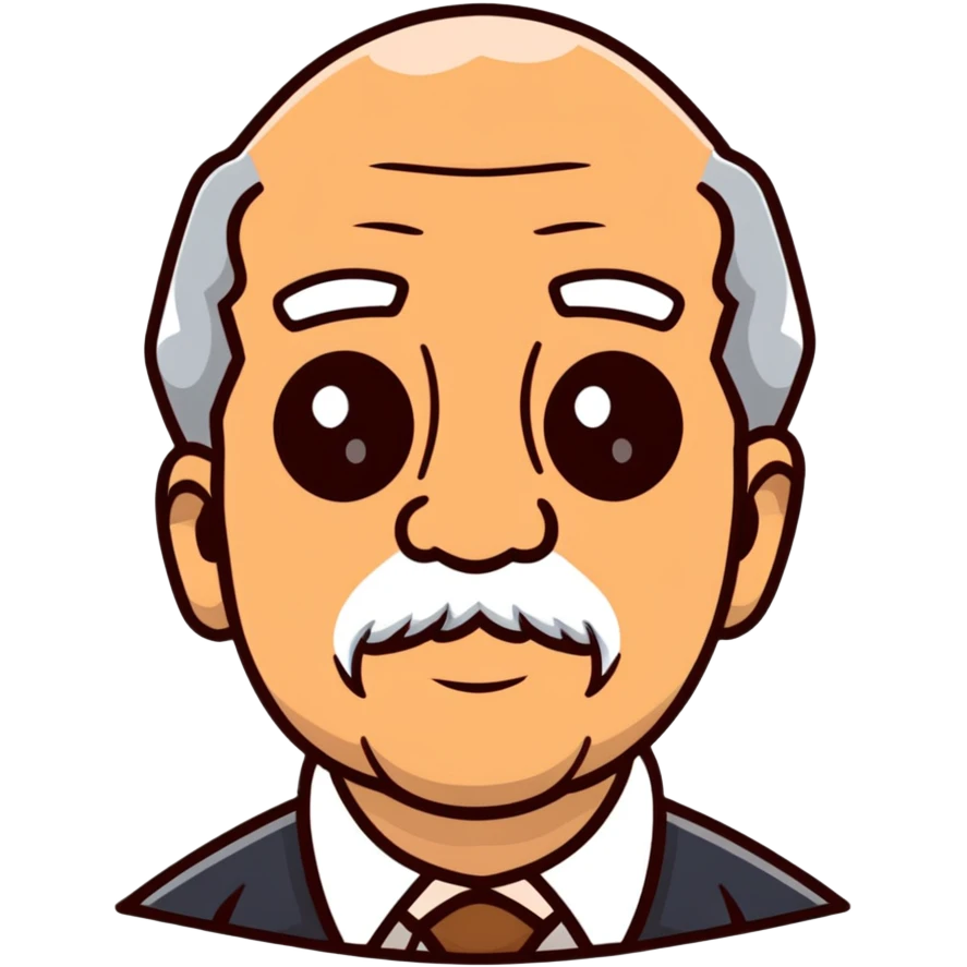 abuelo con ojos marrones emoji