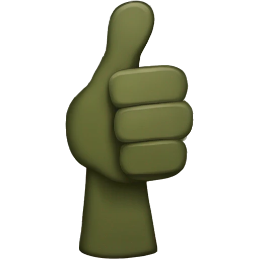 Military camo thumbs up emoji