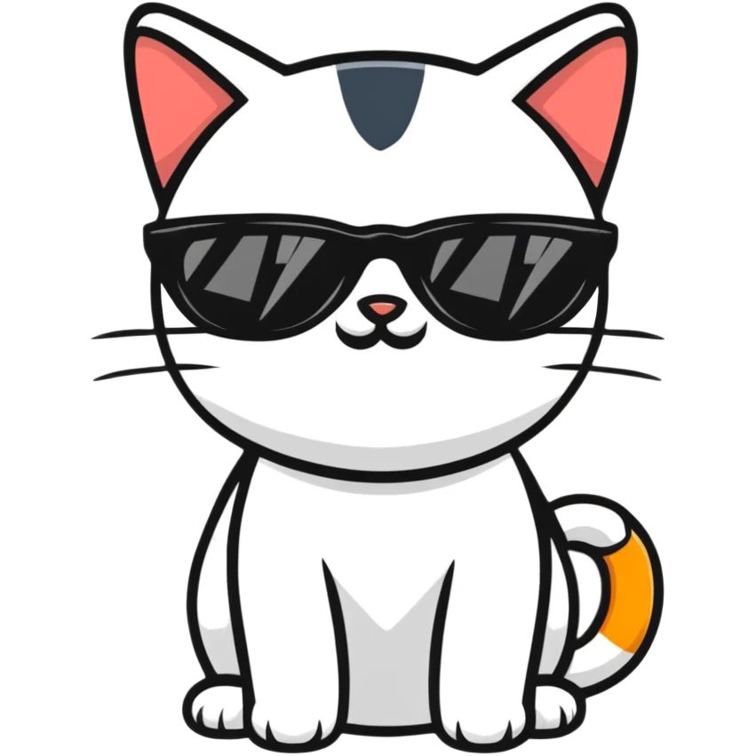 cat wearing sunglasses emoji