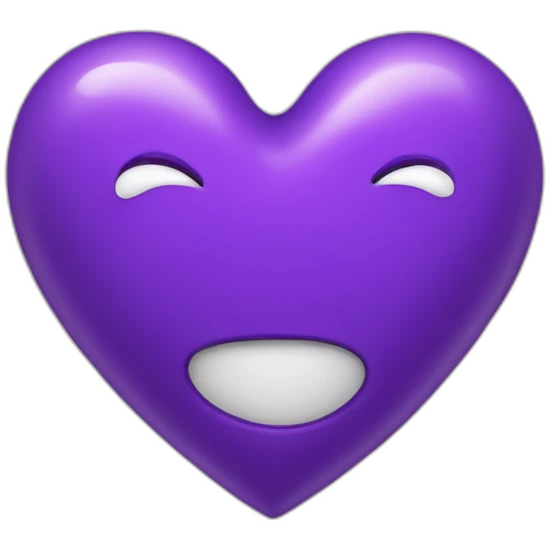 purple beating heart emoji