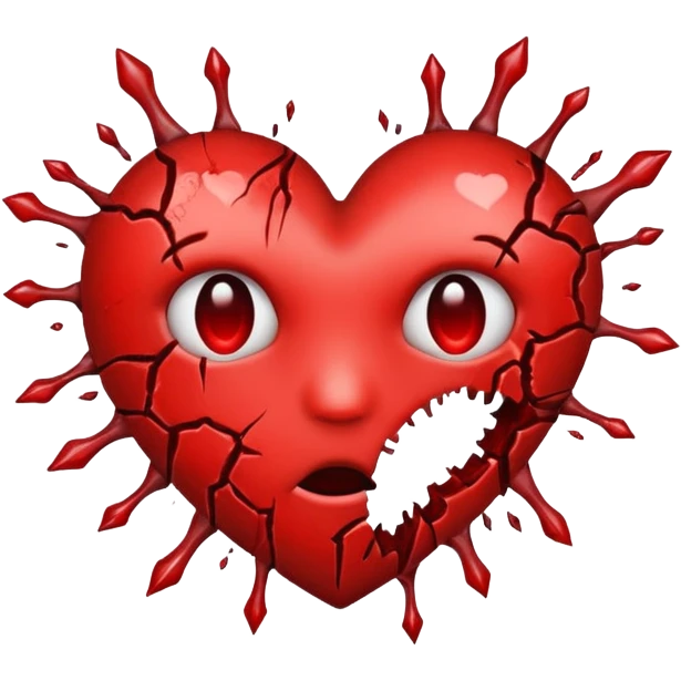 Hole through heart emoji