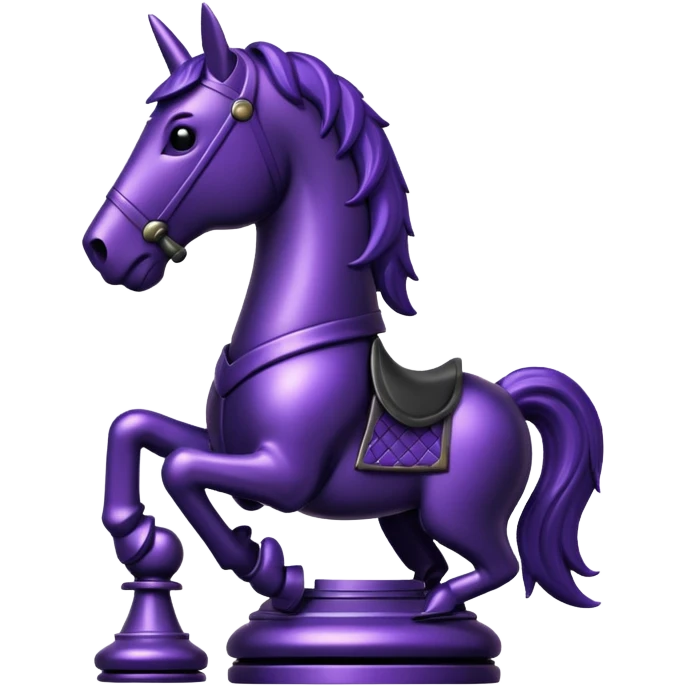 chess knight dark purple digger solo emoji