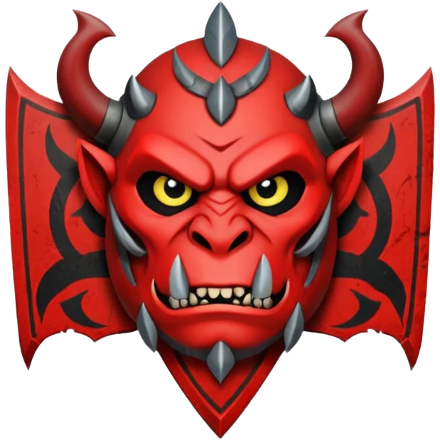 orc war banner emblem emoji