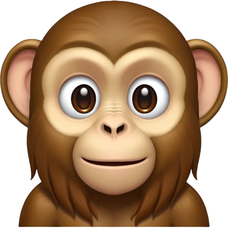 Monkey with long hair emoji