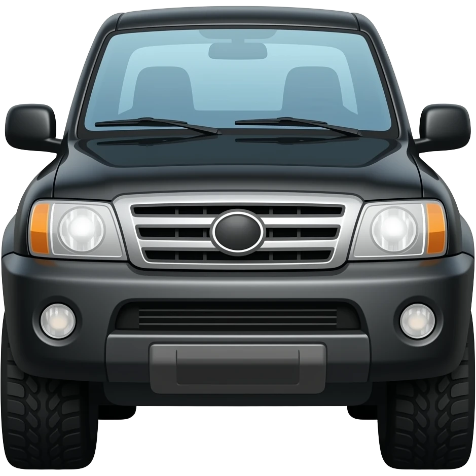 Car -Thar, colour - black emoji