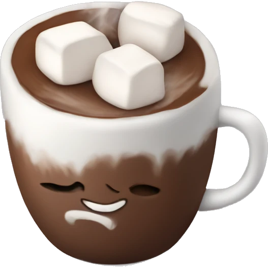 Hot cocoa with marshmallows emoji