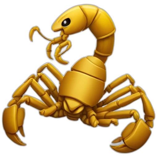 Scorpion avec un gant de boxe emoji
