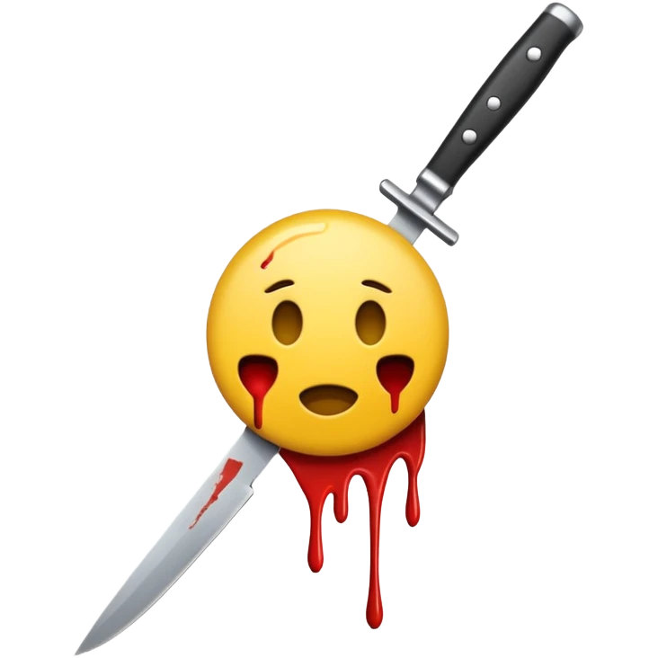 slitting my wrist normal round yellow emoji like traditional original emojis before the people ones with a knife, the one on the right is getting there, include a knife cutting a wrist  emoji