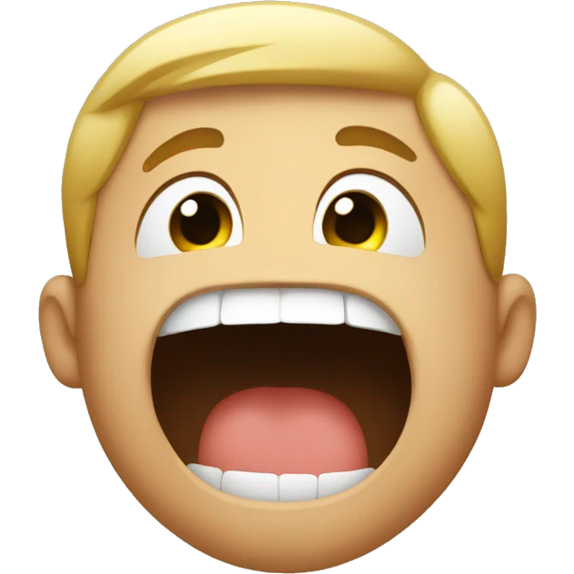 a kid holding his mouth emoji