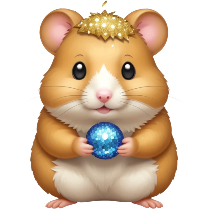 Hamster with glitter  emoji