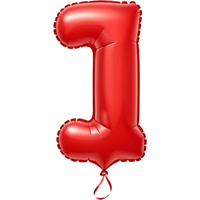 Number 1 balloon emoji