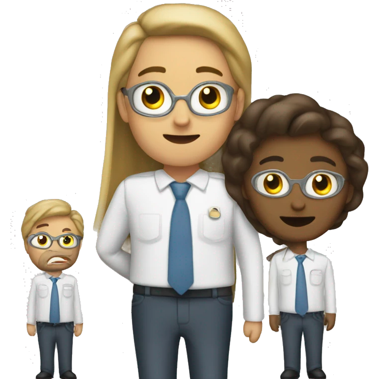 Someone whoses job is to do something for their superiors emoji