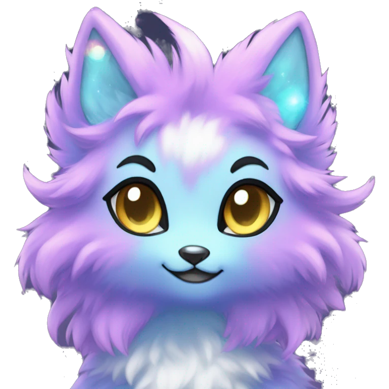 Shiny Fluffy Anthro Sona Nebula Fakemon emoji