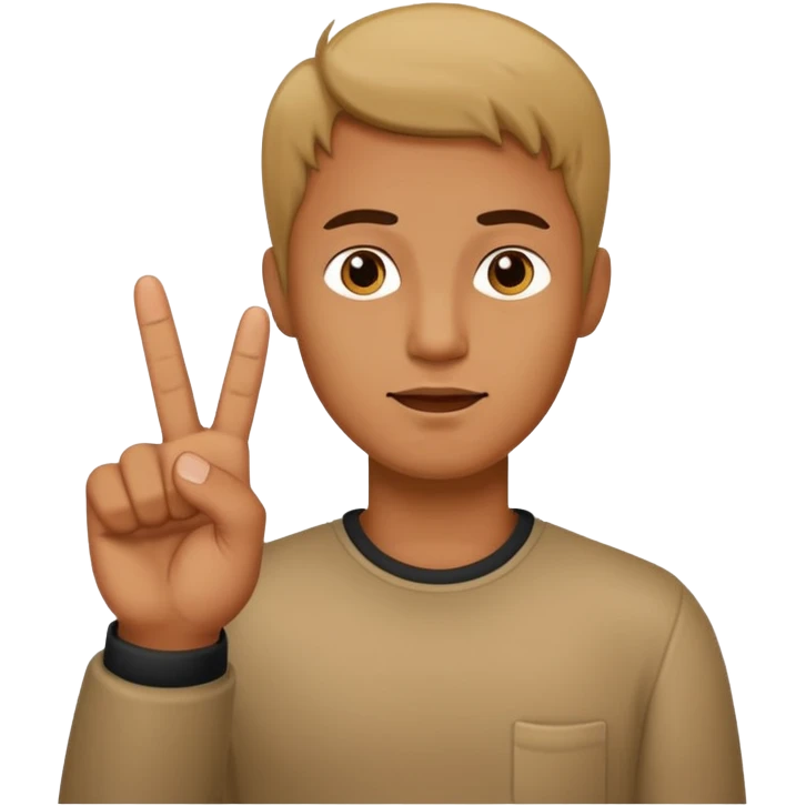 A man that shows his middle finger  emoji
