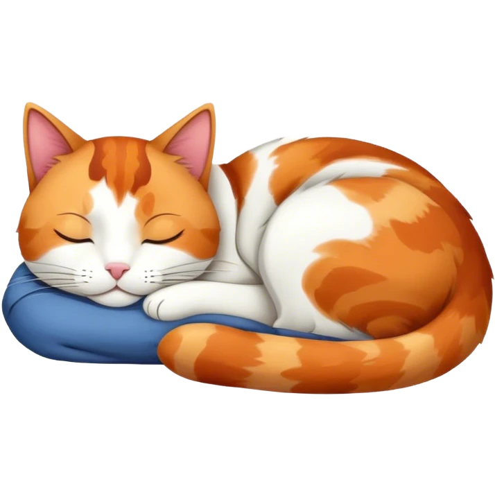 Cat sleeping emoji