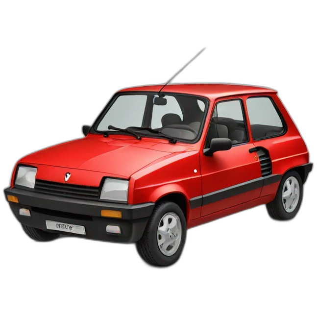 Renault 5 rouge emoji