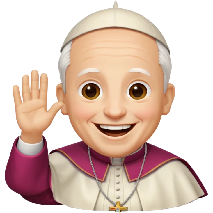 Pope Leo  laughing emoji