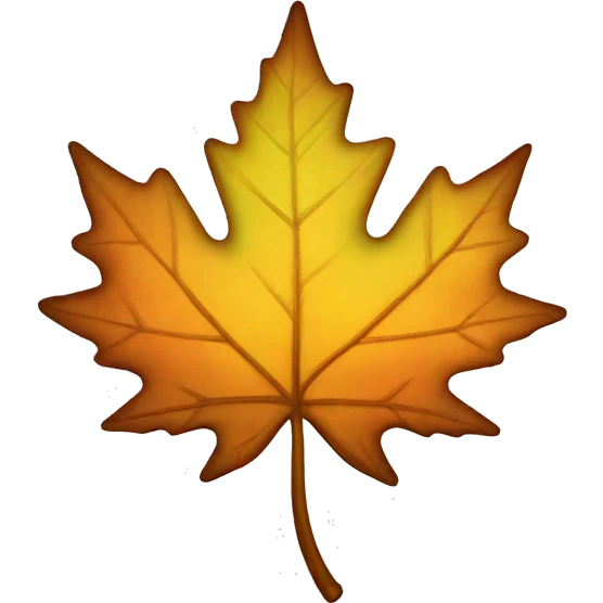 maple leaves shining emoji