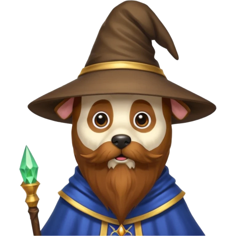 Dog wizard emoji