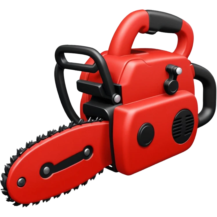 Plush chainsaw emoji