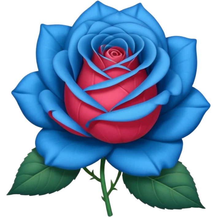 Emoji deRosa de color azul emoji